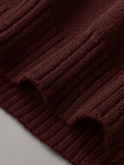 Տղամարդկանց նորաձև տրիկոտաժե սվիտեր կլոր վզնոցով - աստղաձև նախշերով