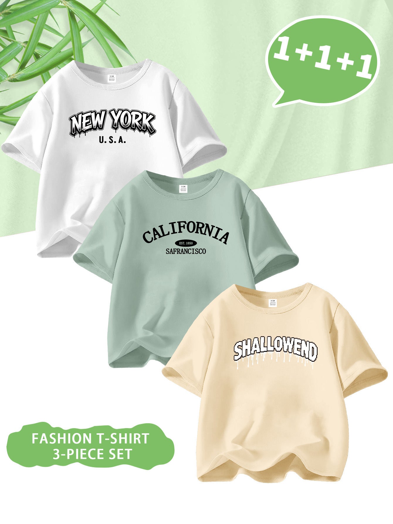 Baby Boys' Casual Long Sleeve T-Shirts with Letter Prints, Spring/Summ