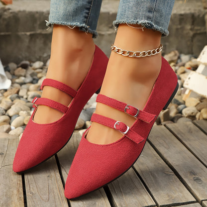 Women's All-Season Leopard Print Mary Jane Flat Shoes