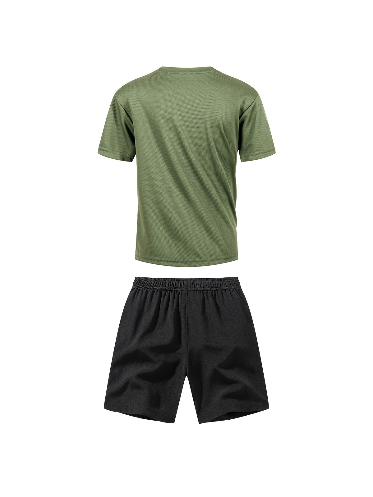 Boys' Quick-Dry Summer Shirt & Shorts Set with Reflective Strips