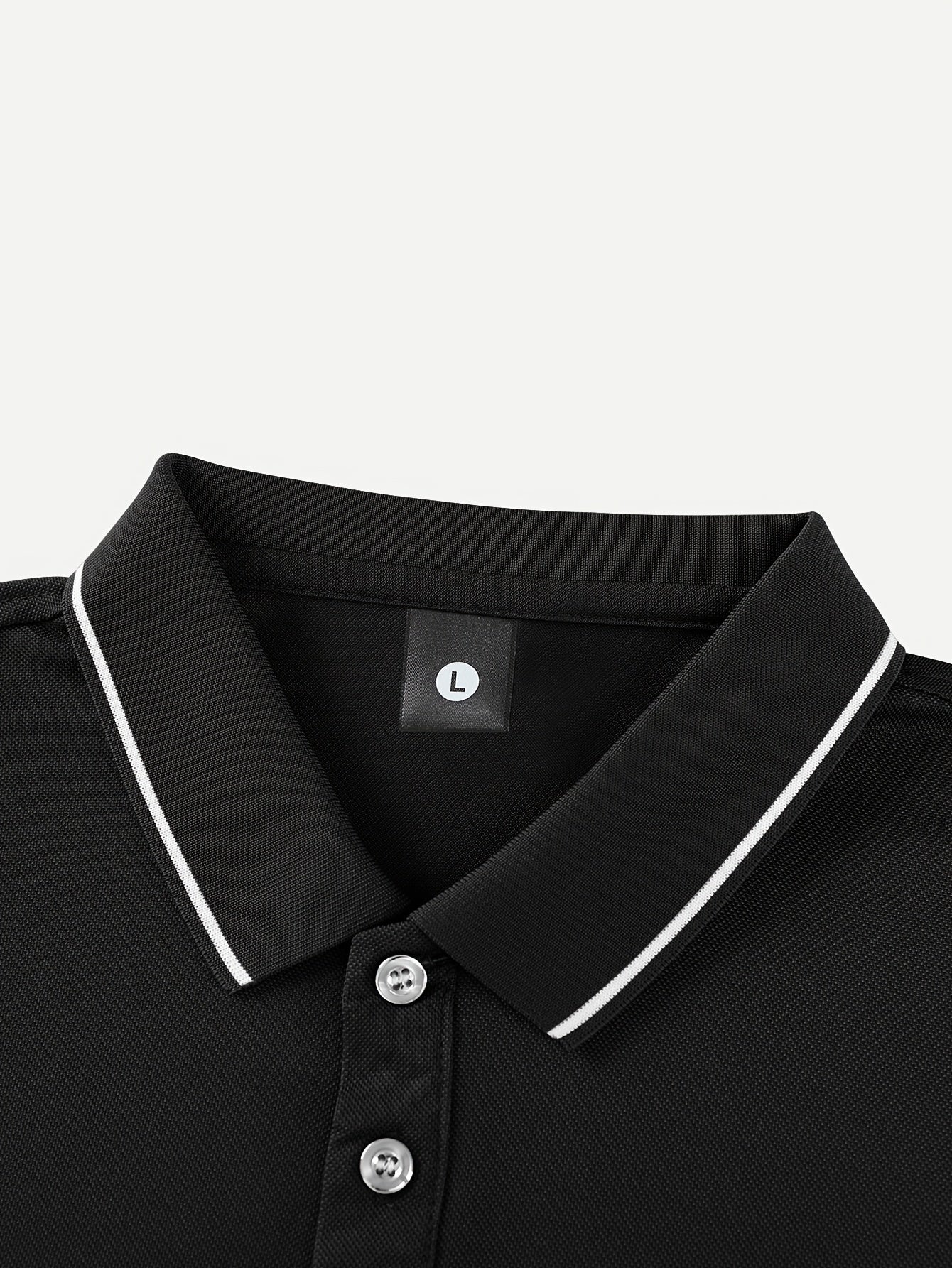Men's Solid Golf Shirt, Casual Short Sleeve Lapel Shirt For Summer Outdoor