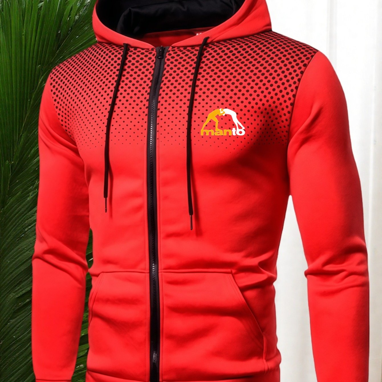 Men'S Electric Hooded Zipper Jacket - Full-Zip Workwear Coat with Belt Pocket, Heavy-Duty Construction, Full-Zip Closure & Belt Design for Plumbers, Casual Wear, Durable Fabric, Outdoor Workers