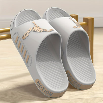 A Pair of EVA Slippers Featuring a Contrasting Sporty Design, with a Cloud-Like Soft And Comfortable EVA Sole. The Minimalist Style Is Fashionable And Versatile - ayq