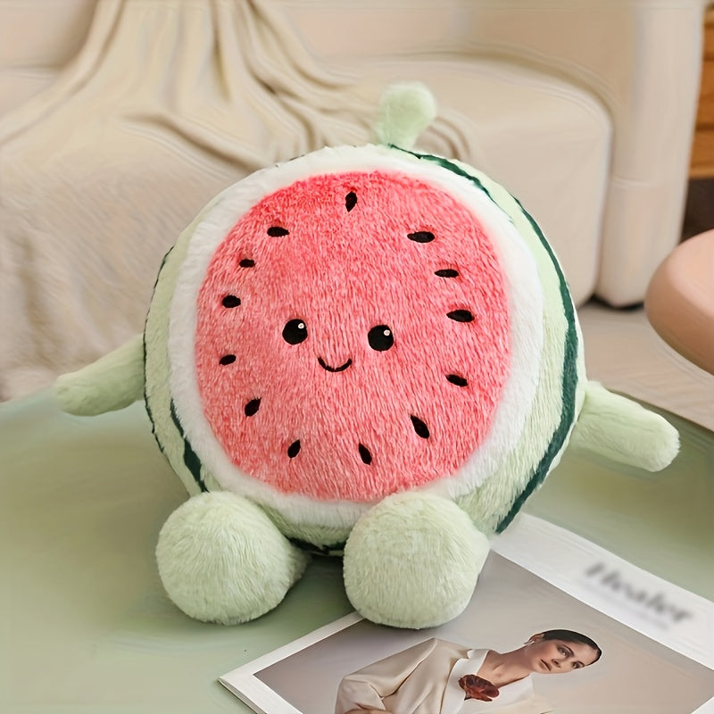 Adorable Watermelon Plush Toy, Watermelon-Themed Plush Animals for Christmas And Halloween, Soft Toys for Children, Boys, Girls, Infants, Friends, And Family, Perfect Gifts for Birthdays, Christmas, And Halloween.
