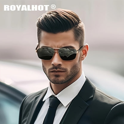 Unisex Lightweight Rectangular Polarized Sunglasses with UV400 Protect