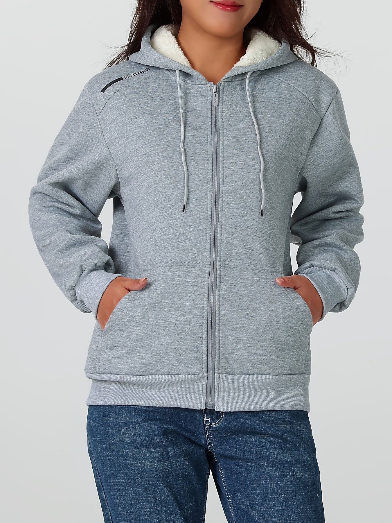 Կանացի ծանր ձմեռային բաճկոն - Ջերմամեկուսացված սառը եղանակի բաճկոն՝ ամբողջական կայծակաճարմանդով, մեծ առջևի գրպաններով - Մանուշակագույն վերնազգեստ առօրյա և պաշտոնական միջոցառումների համար - Ոչ ձգվող պոլիեսթերային գործվածք - Հեշտ խնամքի կանացի վերնազգեստ,