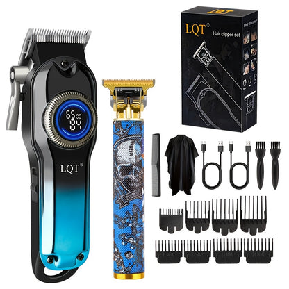 LQT 1pc/2pcs/3Ppcs Electric Hair Clipper Set/Designed for Men/Unique Graffiti Style/Men'S Grooming Kit/Beard Trimmer And Razor/Portable Home Hairdressing Tool/Men'S Gift/Father'S Day/Birthday Gift/Christmas Gift