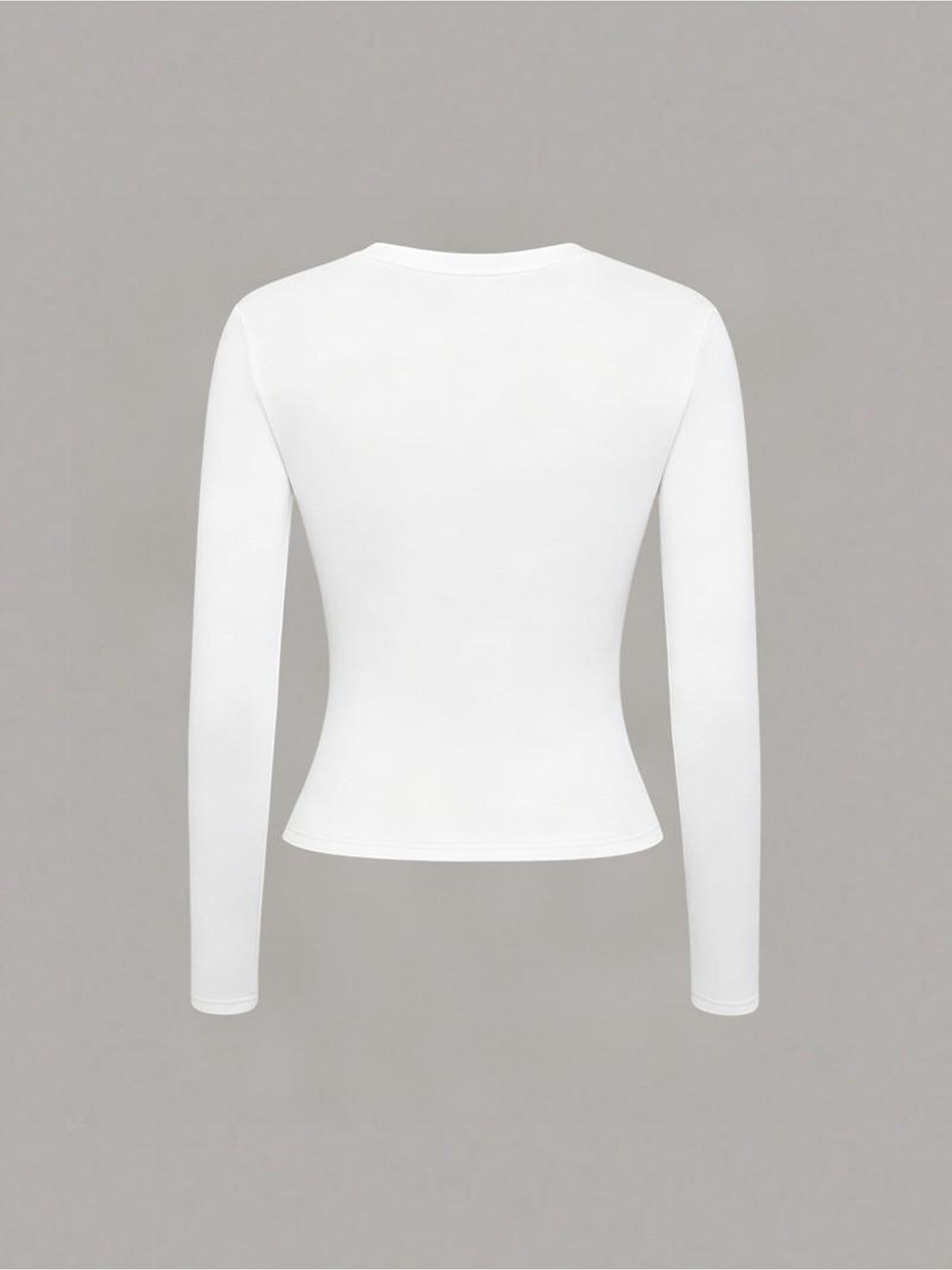 Slim Fit Long Sleeve Y Pattern Tee for All Seasons - ayq