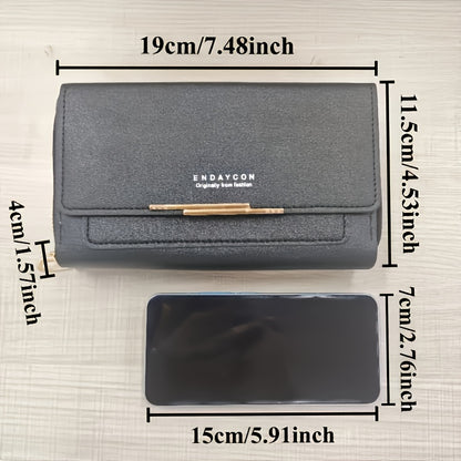 1pc Women's coin purse, mobile phone bag, card holder wallet, handbag, 9pcs Color Choices, coin wallet, handheld coin purse with RFID protection and adjustable shoulder strap