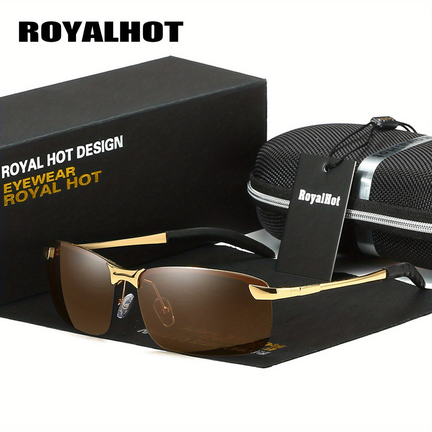 Men's Polarized Reflective Metal Alloy Driving Glasses