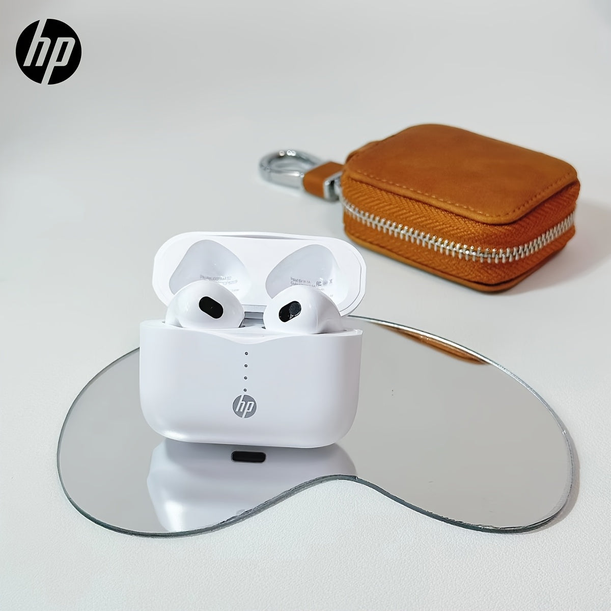 HP Wireless EarBuds, Over 30 Hours Battery Life, Touch Control, Rechargeable Lithium Battery, Compatible with Apple & Android, Built-in Microphone, Type-C Port Charging