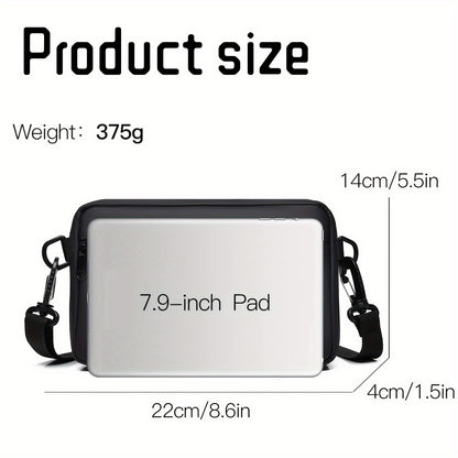 WEIXIER Unisex Fashion Messenger Bag, Shoulder Satchel with Detachable Strap, Polyester Lined, Business Briefcase for Commuting  Outdoor, Ideal Gift for Husband Or Boyfriend