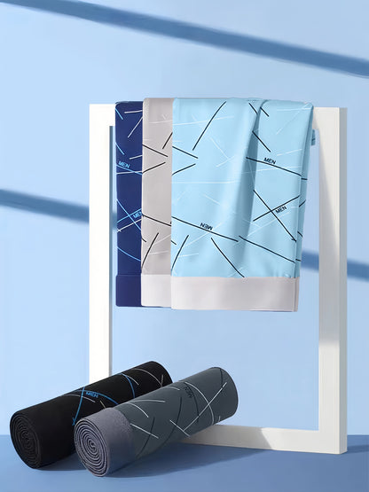 Men's Briefs 3-Pack with Geometric Contrast Pattern