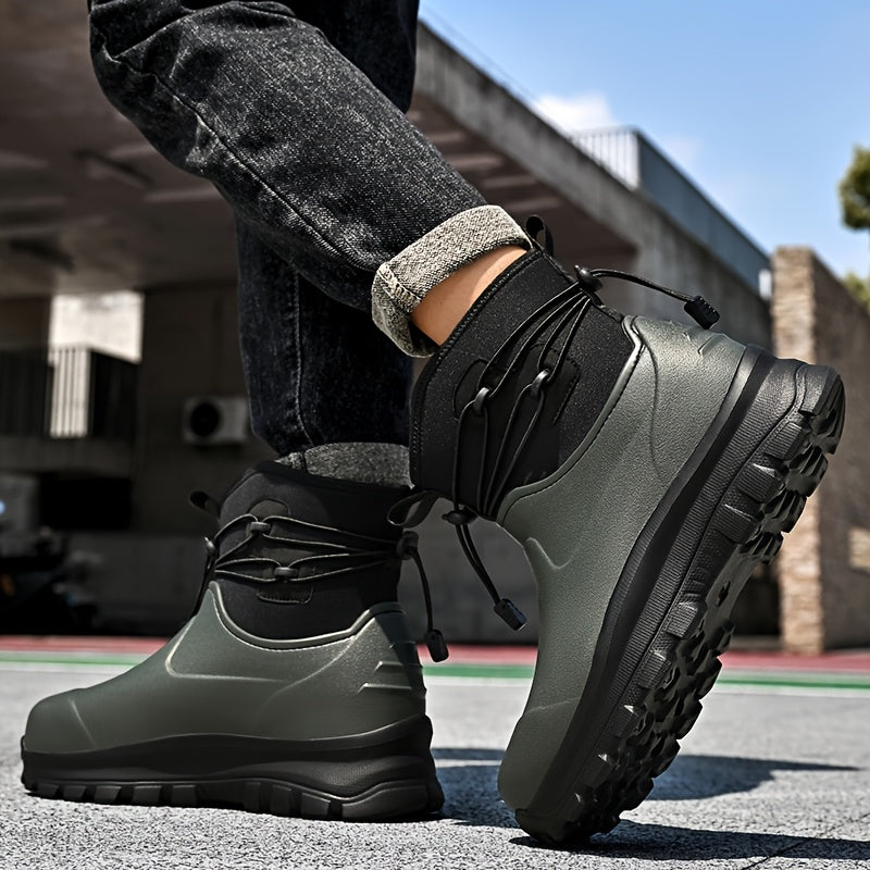 Unisex Waterproof High Top Boots with Durable EVA Sole