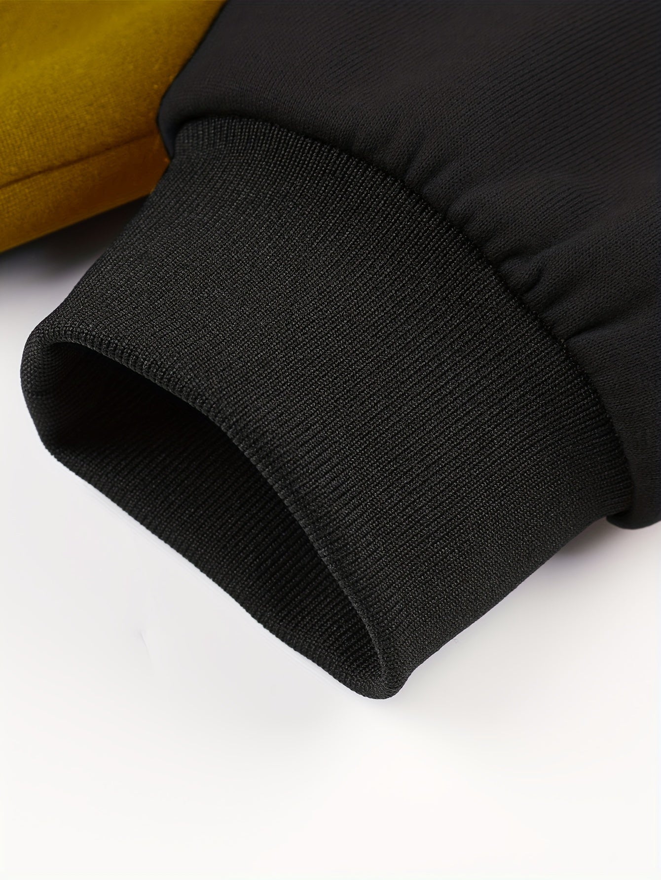 Men's 'BROOKLYN' Pattern Color Blocking Hooded Jacket, Casual Preppy Style Coat For Spring And Autumn Outdoors As Gift