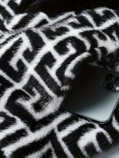 Men'S Winter Jacket - Brown & Black Color Block Coat with Stand-Up Collar, Zipper Closure, Non-Stretch Fabric for Formal & Everyday Cold Weather - Luxury Outerwear for Office, Parties, Casual Outfits, Party Attire, Sophistica