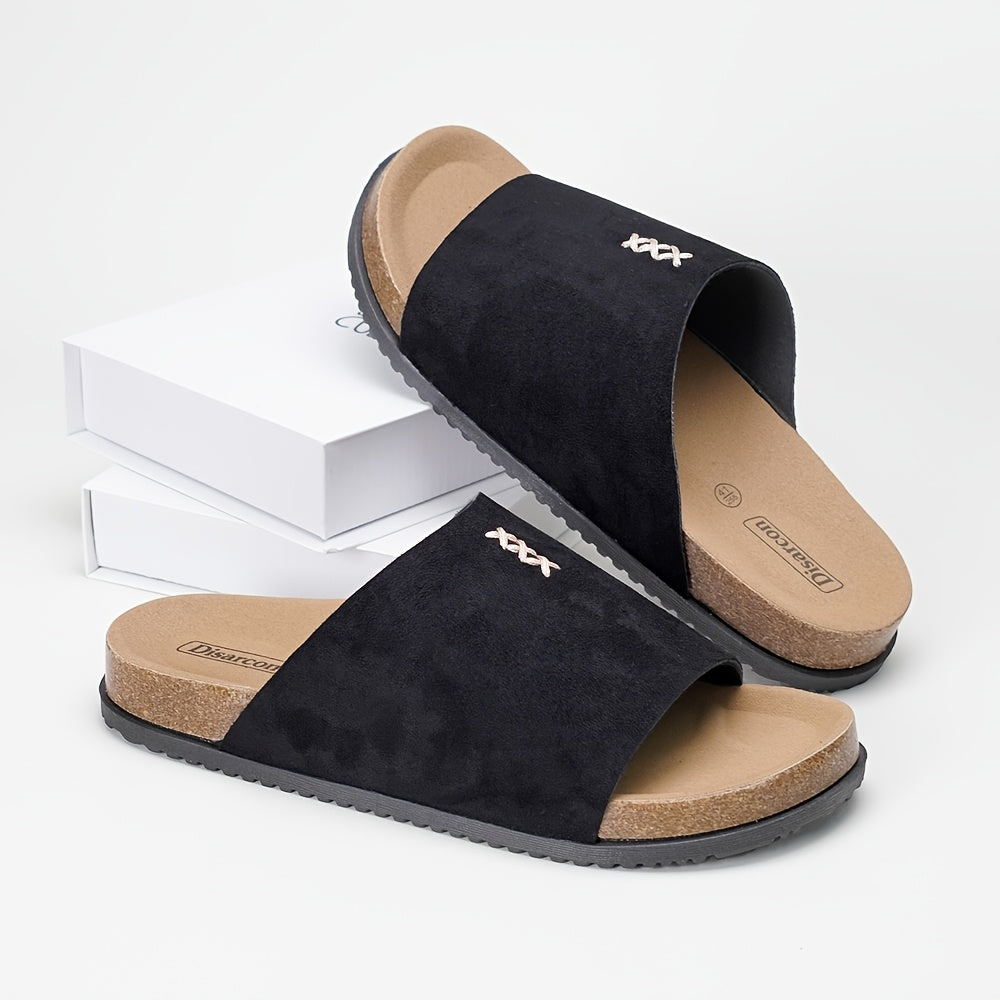 Men's Casual Summer Slip-On Slippers, Anti-Slip Outdoor Sandals