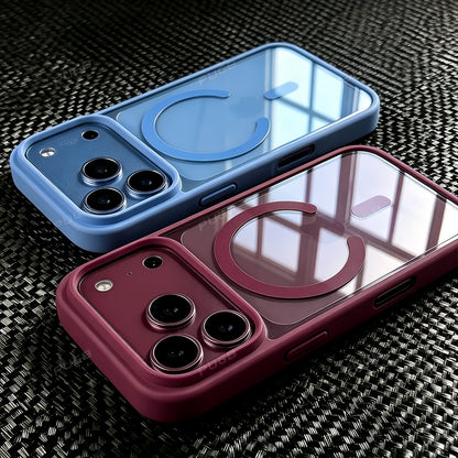 Clear Magnetic Wireless Charging Phone Case for iPhone 18 Pro Max
