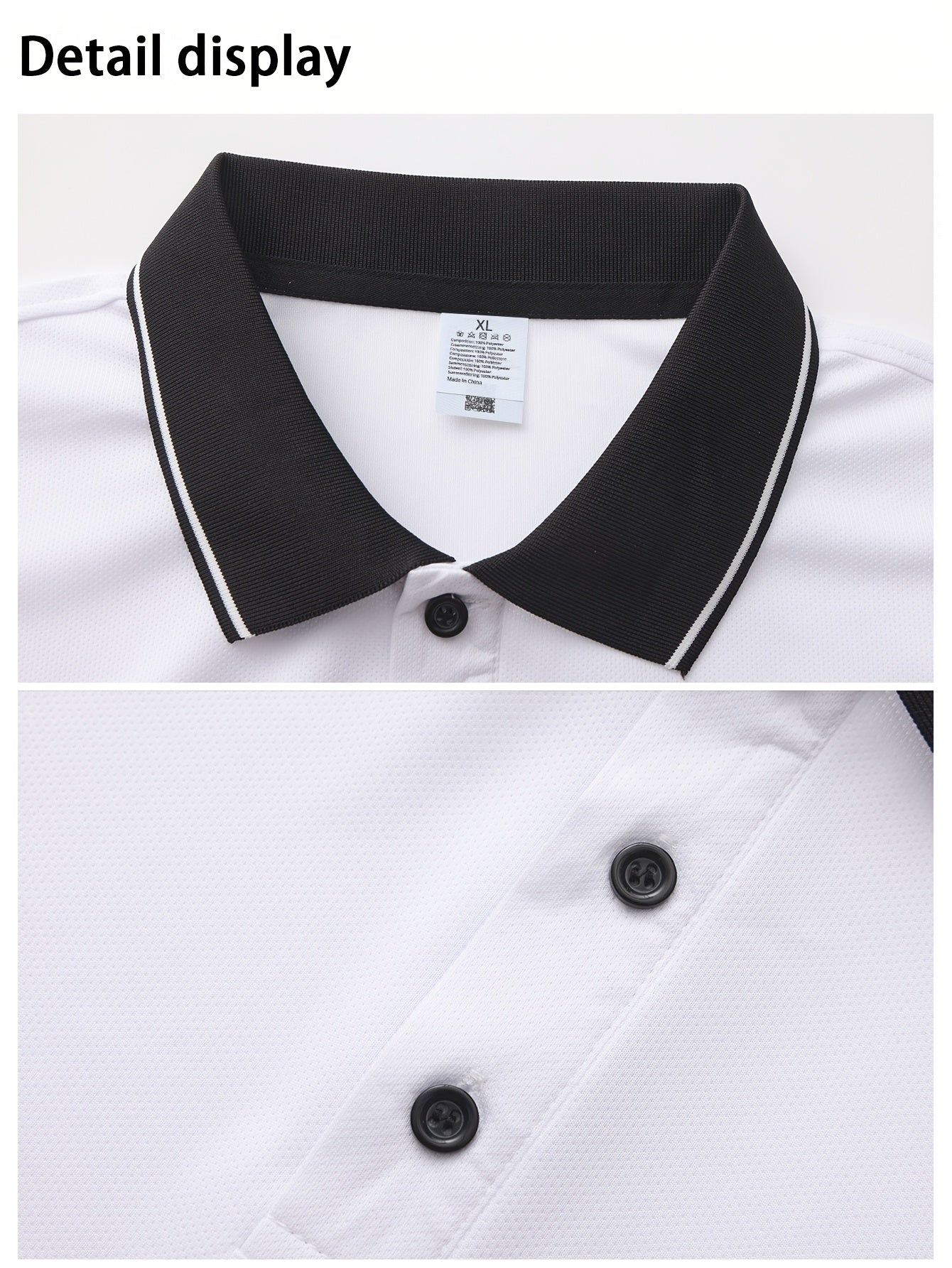 Men's Outdoor Golf Polo Shirt Short Sleeve Summer Casual