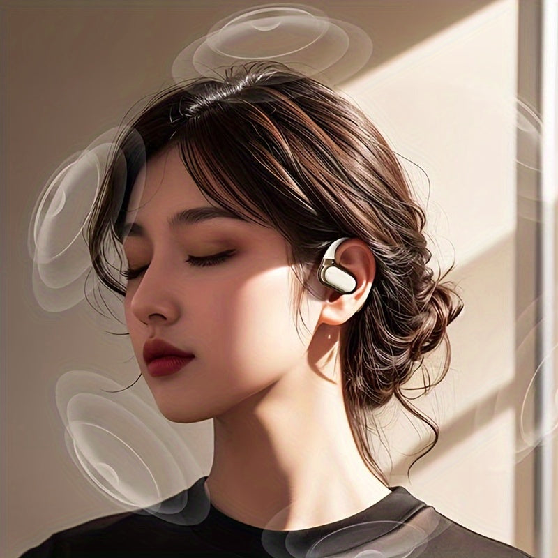 SENBOWE Wireless Earbuds with Digital Display Charging Case - Touch Control, Condenser Mic, Non-Waterproof, Open-Back Design, USB Charging, Type-C, for Gaming & Cellphones, Adult - Plastic Material