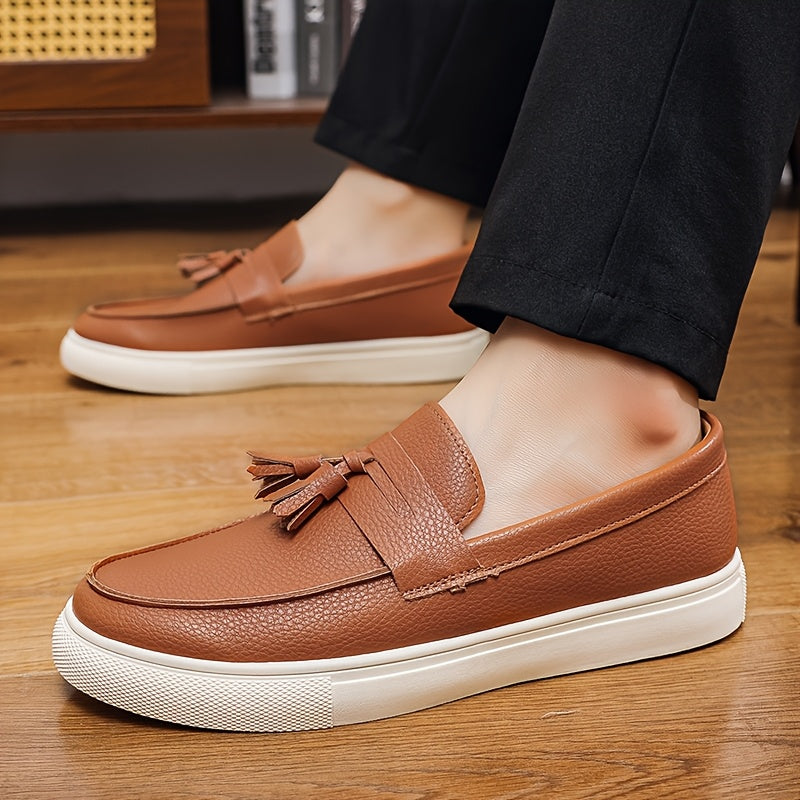 Men's Low-Top Slip-On Casual Sneakers with Tassels