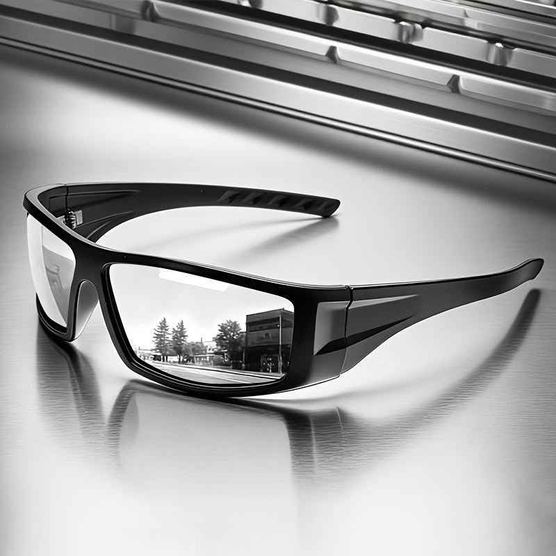 Polarized Sports Sunglasses with Black Full Rim Frame for Men & Women