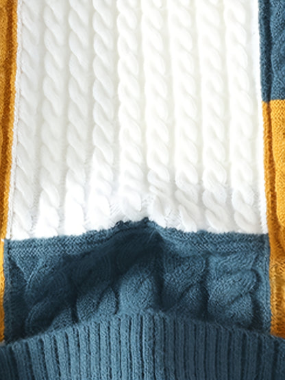 Տղամարդու սվիտեր - շագանակագույն/ - երկար թևքերով, վզնոցով, աշուն/ձմեռ, գրասենյակ, երեկույթ, առօրյա - հեշտ խնամվող, պաշտոնական և առօրյա սվիտեր տղամարդկանց համար