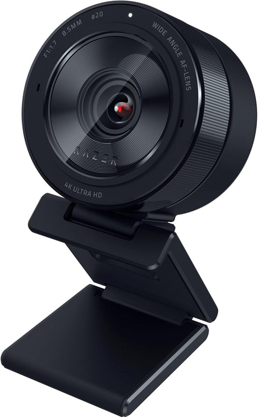 Razer Kiyo Pro Ultra 4K Webcam: Large Sensor - Auto Light Correction - Built-In Mic and Shutter - Pro Grade Content Creation, Streaming, Gaming, Video Calls - Works with OBS, Xsplit, PC, Zoom, Teams