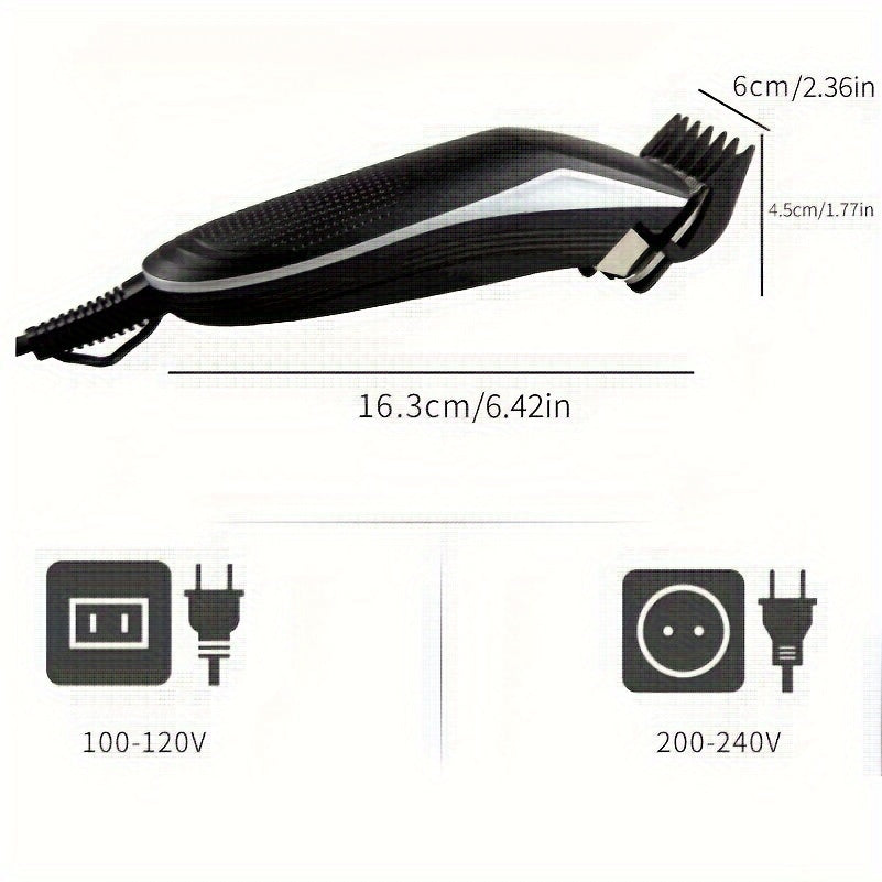 Hair Clippers for Men, Electric Hair Trimmer Clipper Home Haircut & Grooming Kit with 10 Guide Combs 1 Scissor 1 Comb