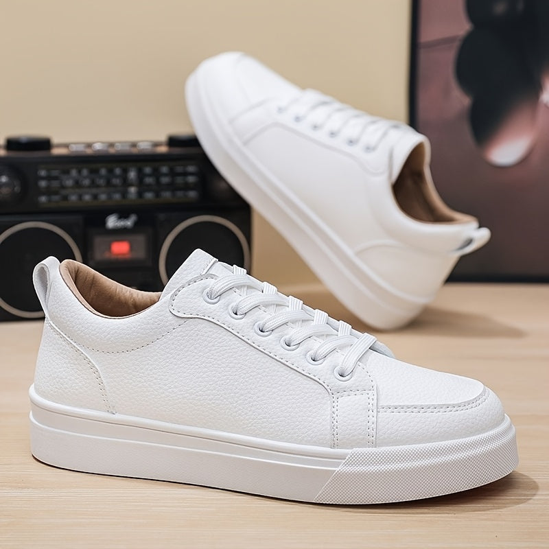 Men's Retro Casual Low-Top Sneakers with PU Upper
