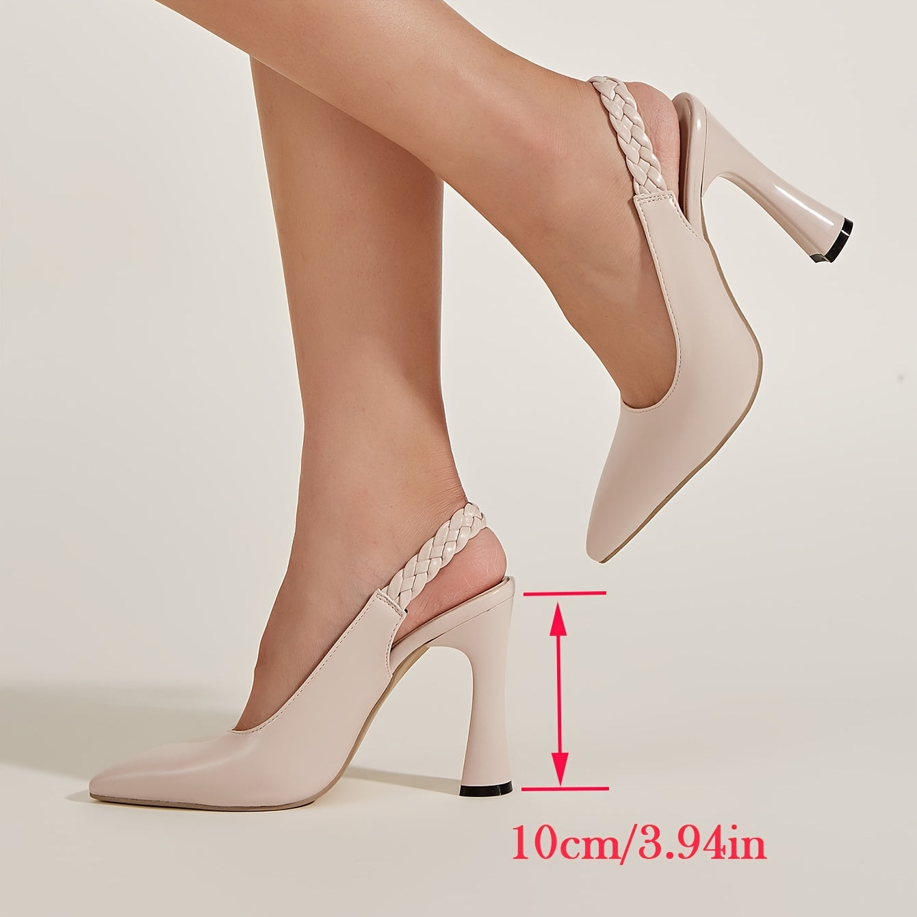 Elegant Mary-Jane Women’s Pointed Toe Chunky Heel Shoes