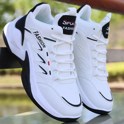 Men's White High-Top Lightweight Outdoor Sports Shoes