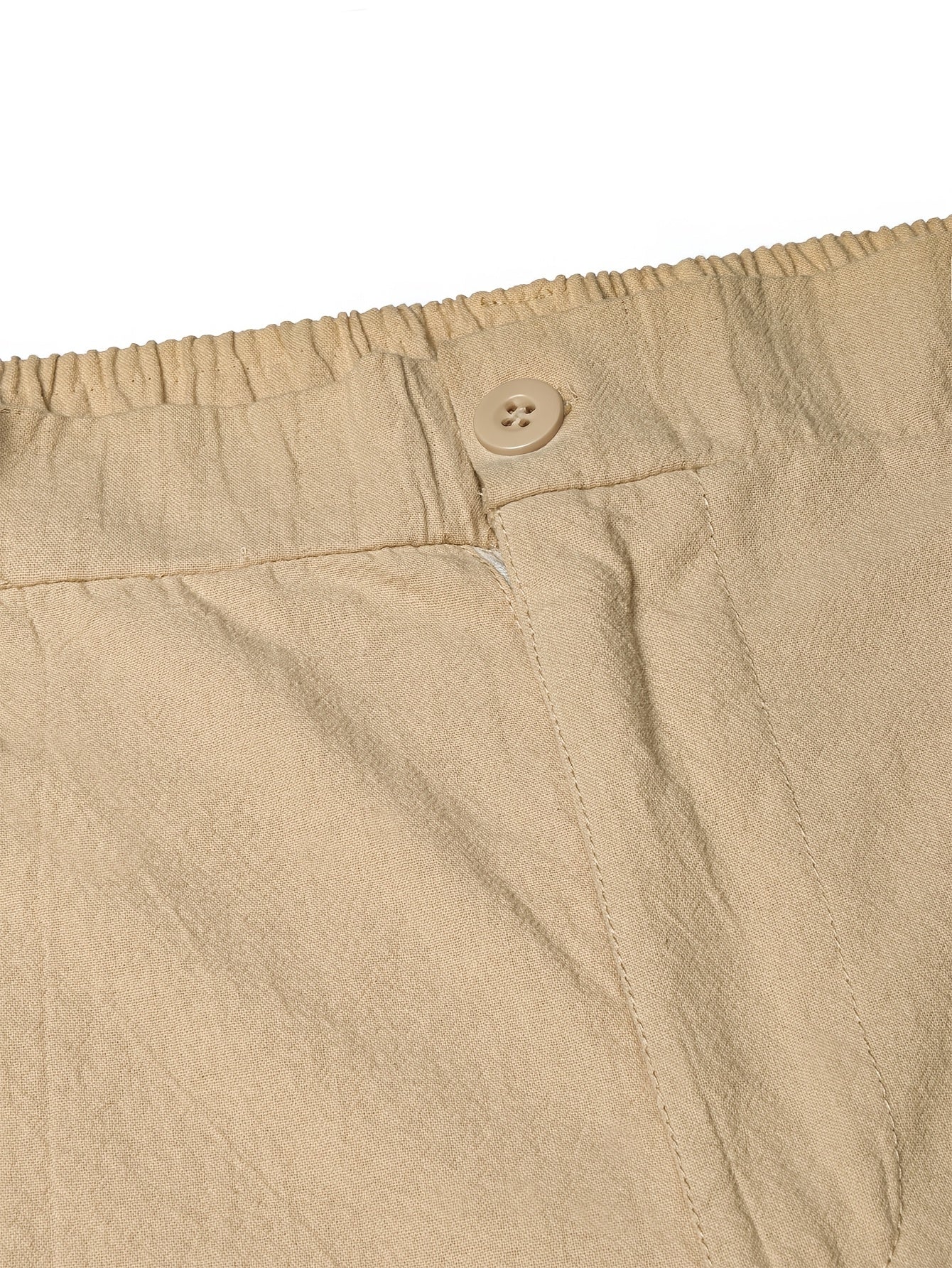Men's Casual Linen Trousers for Spring and Fall, Straight Fit