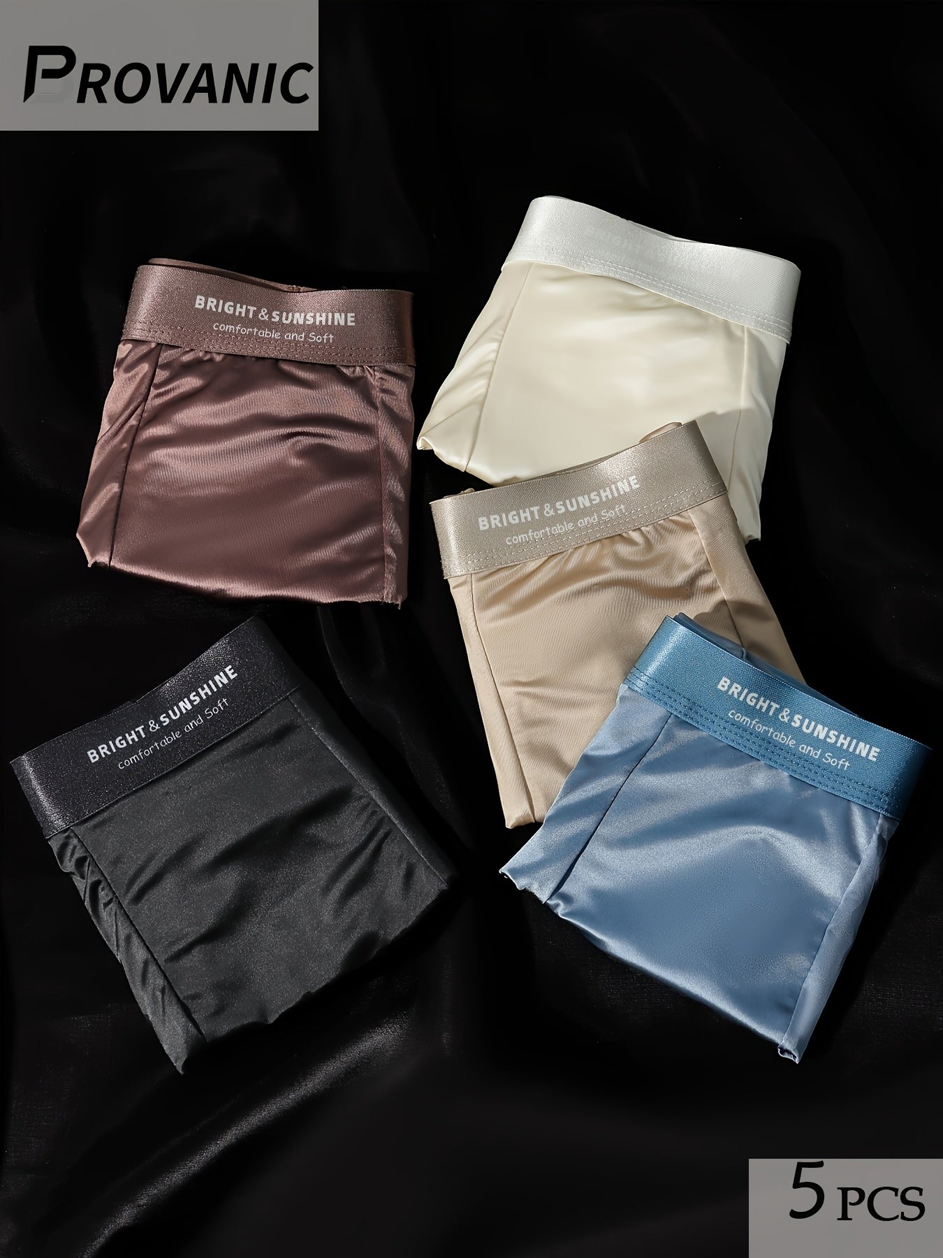 Men's 5-Pack Boxer Briefs with Lightweight Breathable Fabric
