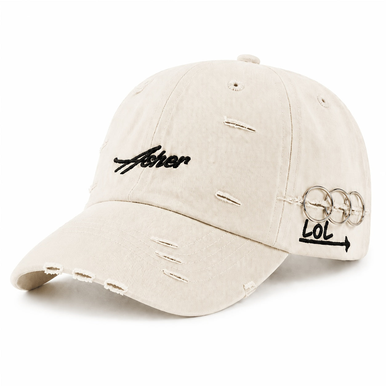 Vintage Distressed Soft Top Baseball Cap for Women - Lightweight Sprin