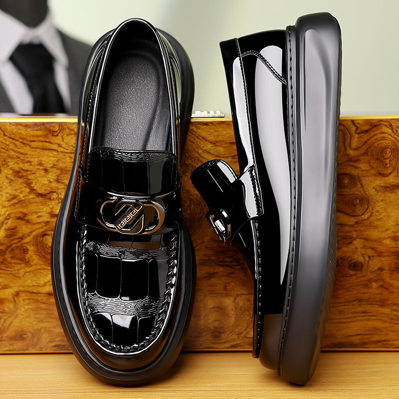 Men's All-Season Low-Top Slip-On Shoes with Thick Sole