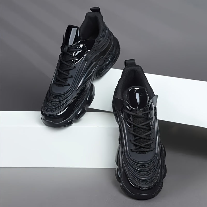 Men'S Casual Low-Top Lace-Up Sneakers, Lightweight And Breathable Running Shoes, Comfortable Lining Suitable for All Seasons - ayq