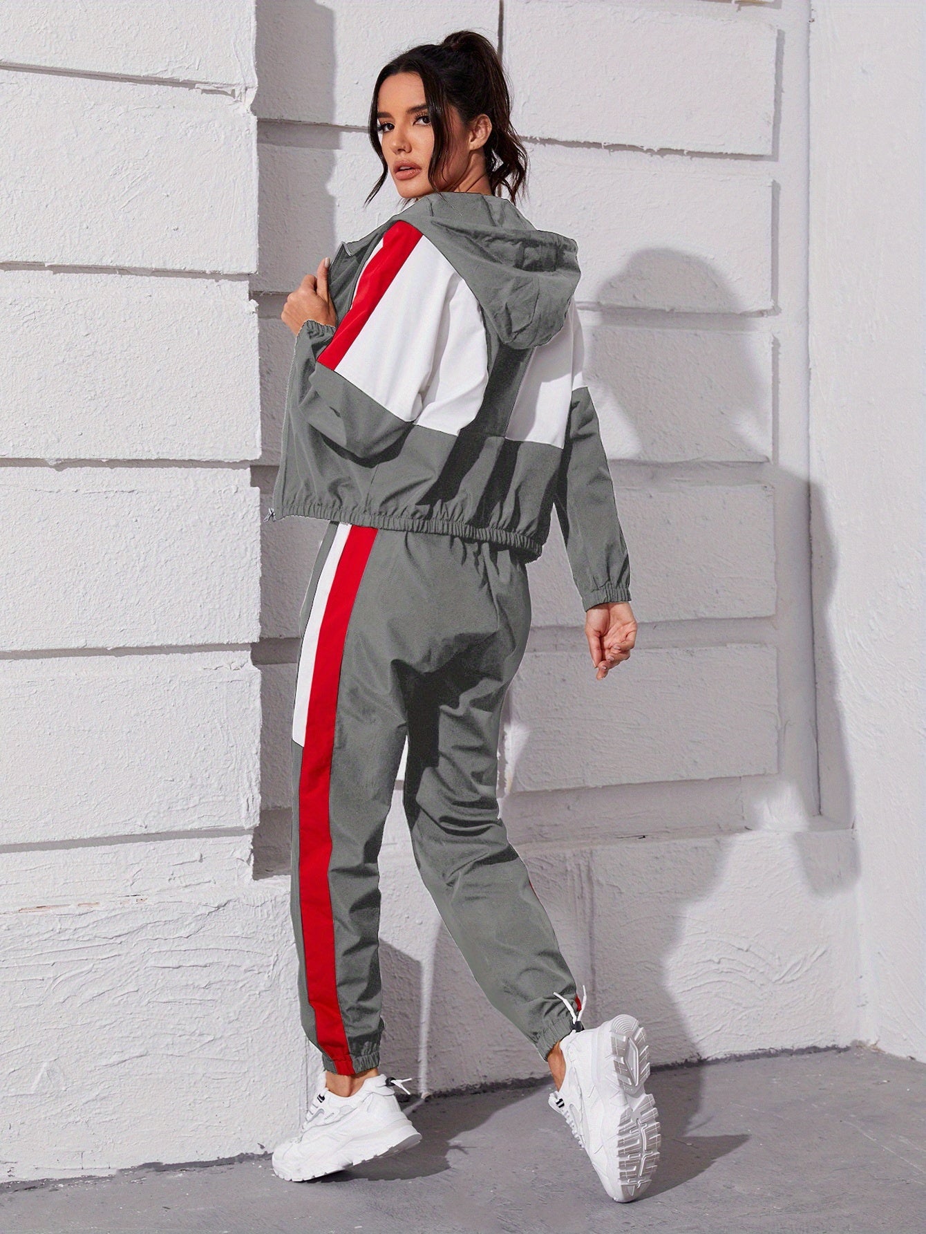 Women’s Thin Sports Leisure Suit Pullover Jacket & Pants