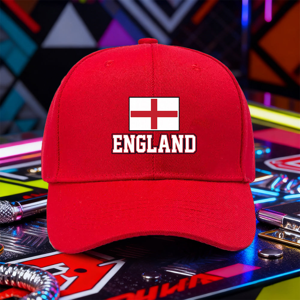 Lightweight England Flag Baseball Cap for Men & Women