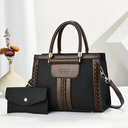 Elegant High-Capacity PU Crossbody Bag for Women