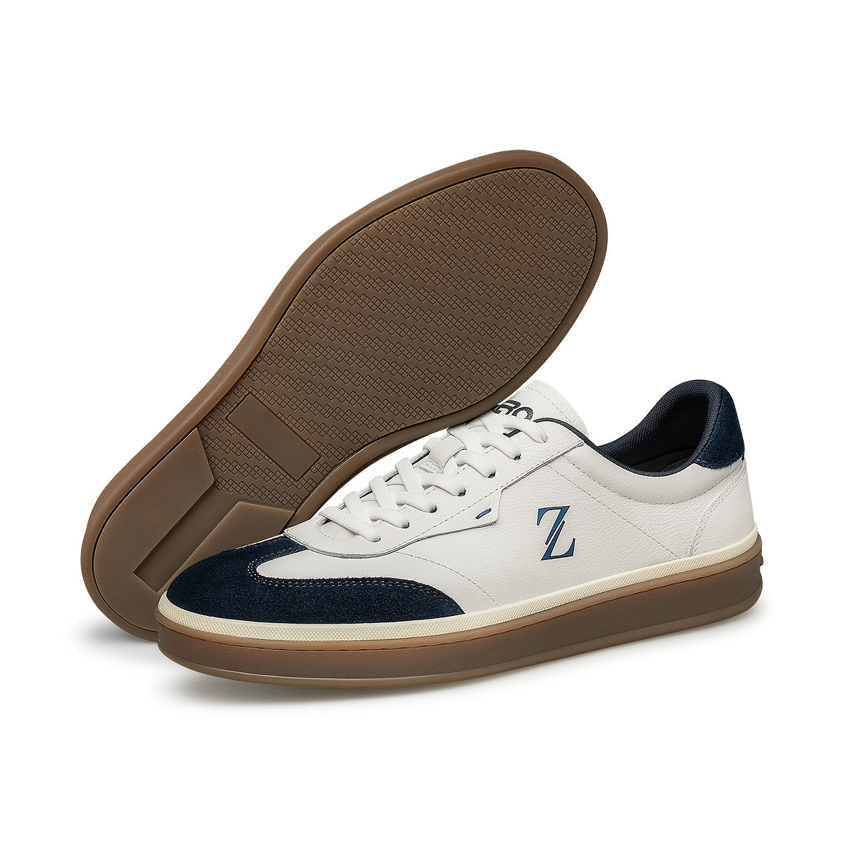 ZRO Men's Premium Leather Casual Sneakers for Spring/Fall