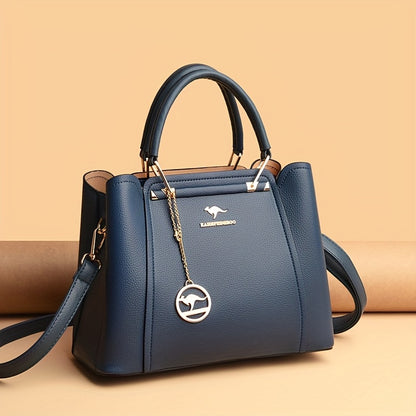 Women’s Lightweight Black Handbag with Detachable Strap