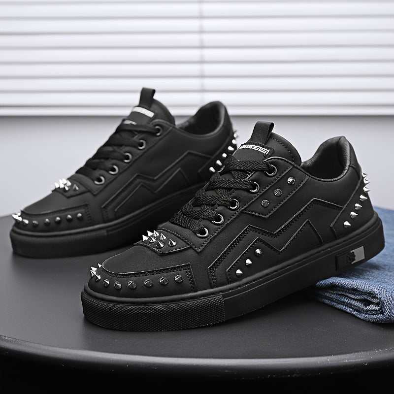European Station Rivet Panel Shoes White Shoes Niche Korean Style Casual Shoes Versatile Sneakers