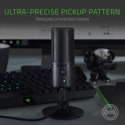 Razer Seiren X USB Streaming Microphone and Razer Kiyo Streaming Webcam