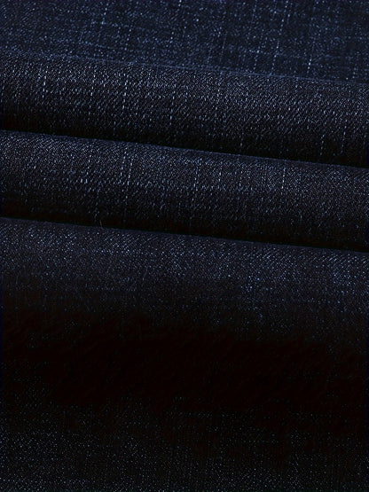 High-quality Men's Denim Trousers, Business Style, Elastic Men's Pants, New Autumn/winter Fashion Trend - ayq