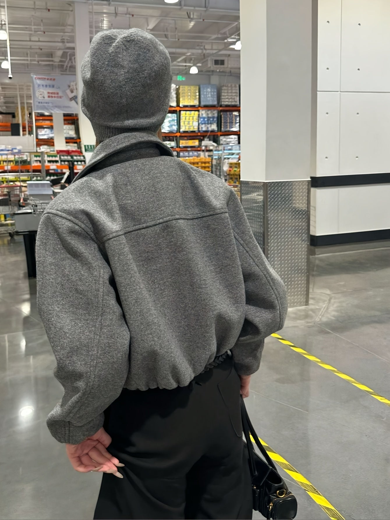 OUTTA BOX Աշուն/Ձմեռ առօրյա նորաձև էլեգանտ թվիդե թռիչքային բաճկոն կանացի երկար թևքերով վերարկու