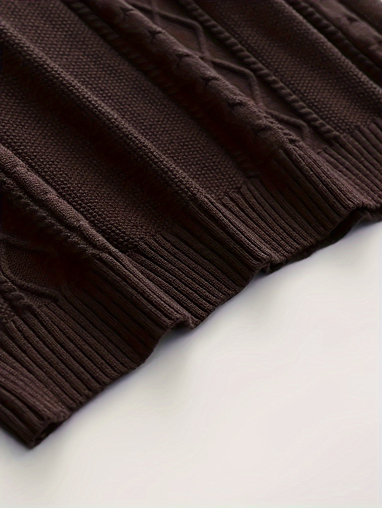 2024 New Cross-Border Men'S Plaid Knit Pullover Sweater (Men'S Warm Top)