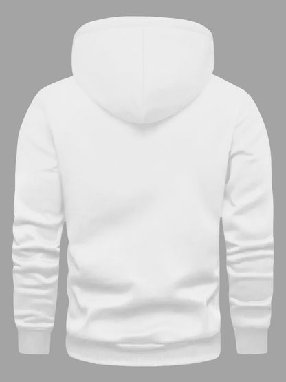 Men's Hooded Sweatshirt with Argentina Design - Casual Winter Pullover