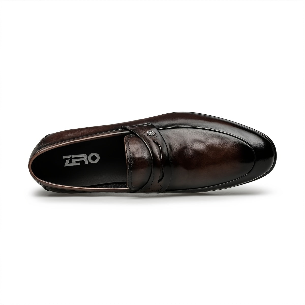 Men's Genuine Leather Slip-On Dress Shoes Casual Minimalist Style