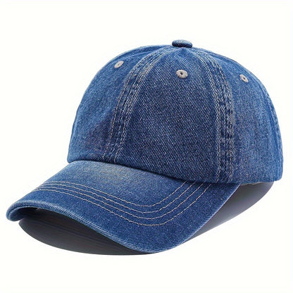 Men's Denim Baseball Cap Jeans Snapback Cap Casquette Plain Bone Hat Gorras Men Casual Blank Dad Male Hat